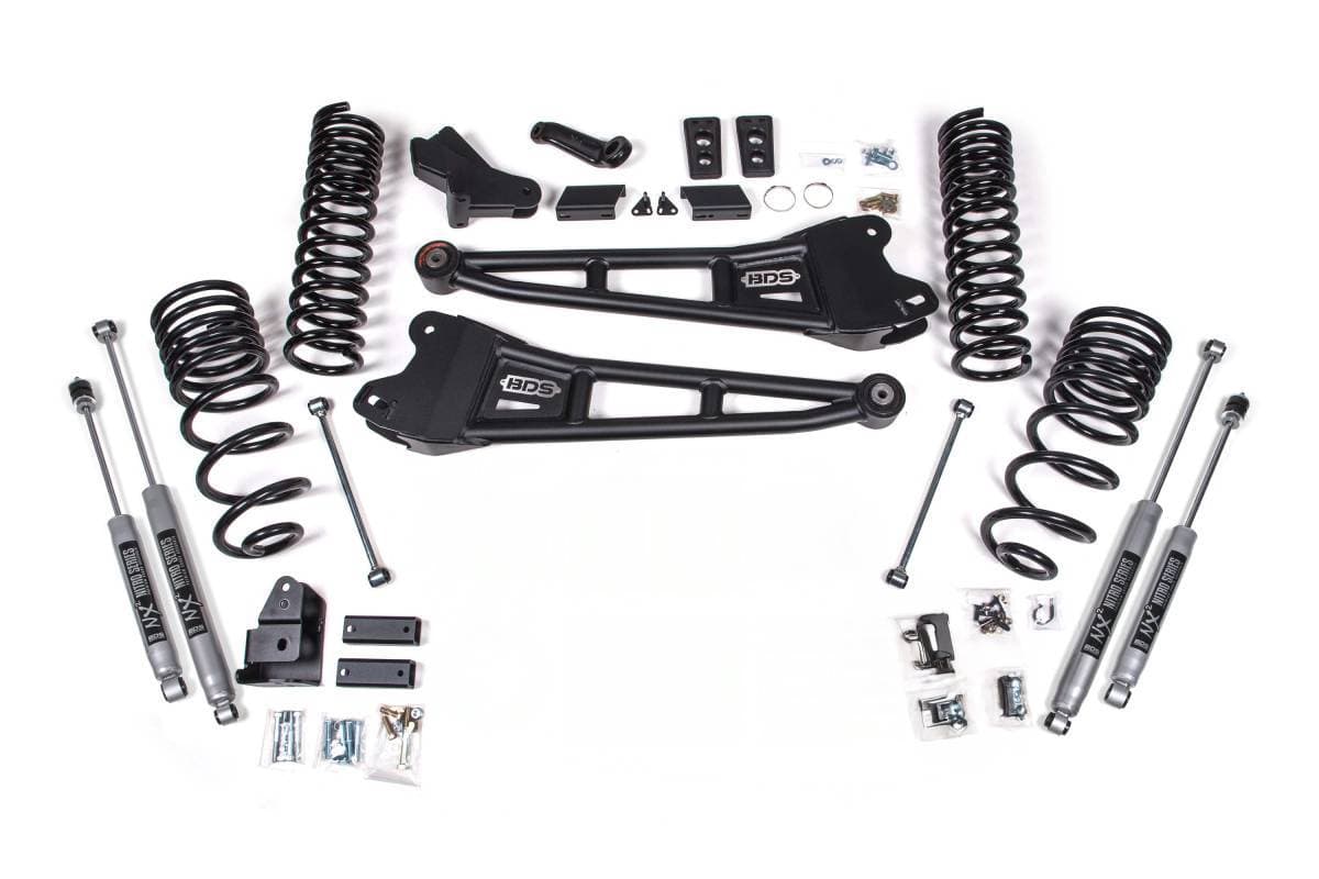 4 Inch Lift Kit w/ Radius Arm | Ram 2500 (2025-2026) 4WD Diesel | FOX 2.5 Performance Series HTO | BDS Suspension