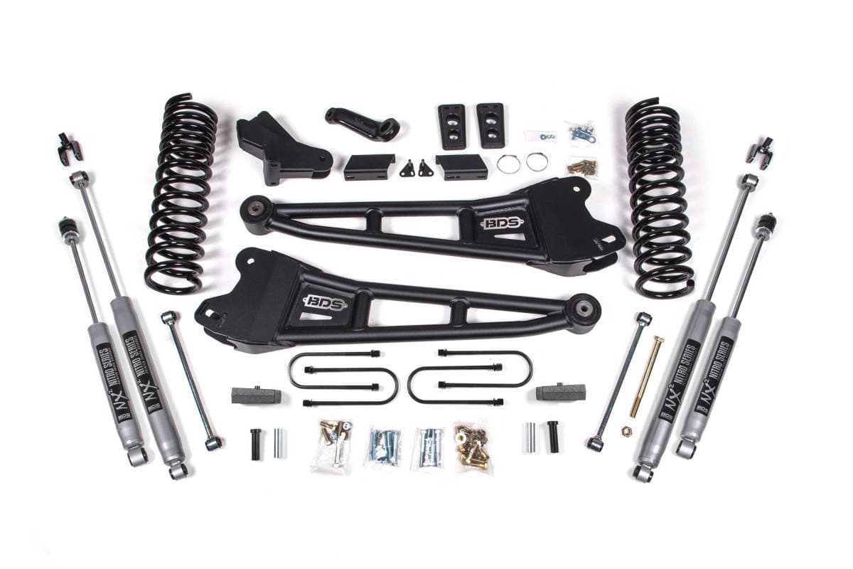 4 Inch Lift Kit w/ Radius Arm | 2013-2018 Ram 3500 4WD Diesel | NX2 Nitro Series Shocks | BDS Suspension