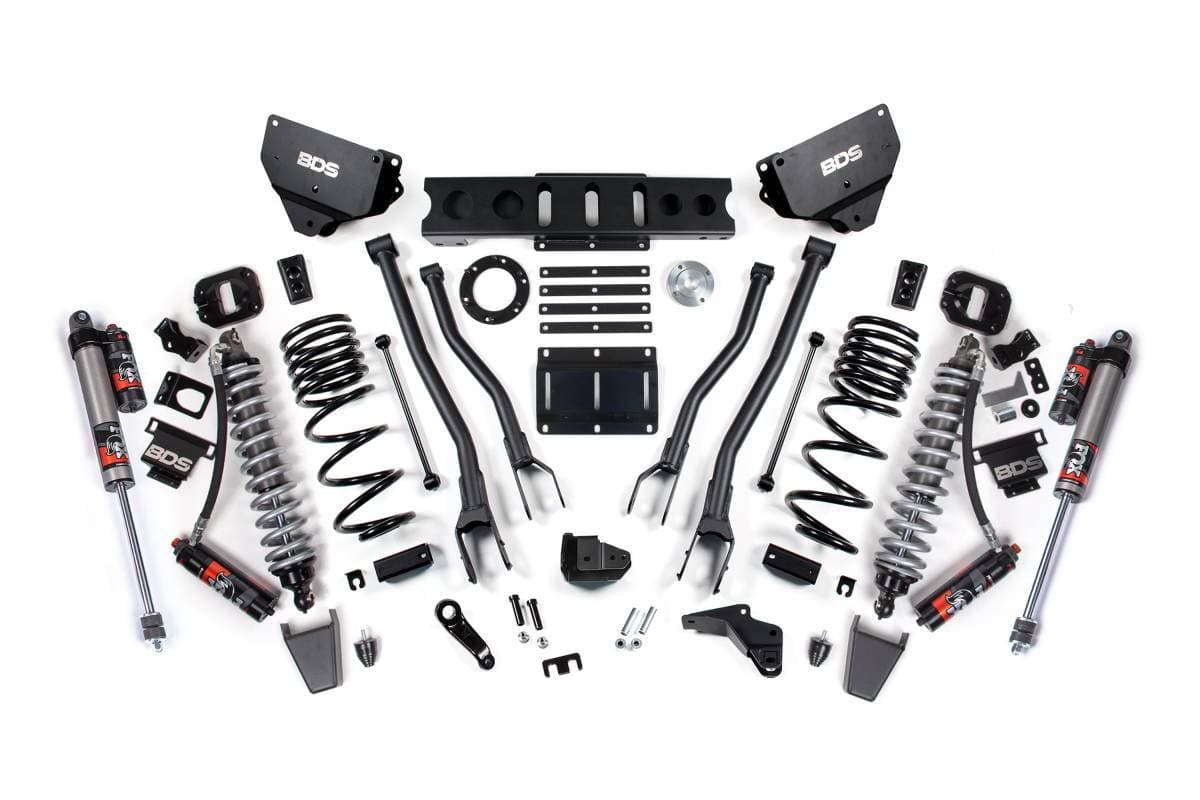 4 Inch 4-Link Lift Kit w/ FOX 2.5 Coil-Over Conversion Performance Elite | Ram 2500 2014-2018 4WD Diesel | FOX 2.0 Hydro Bump Stop | BDS Suspension