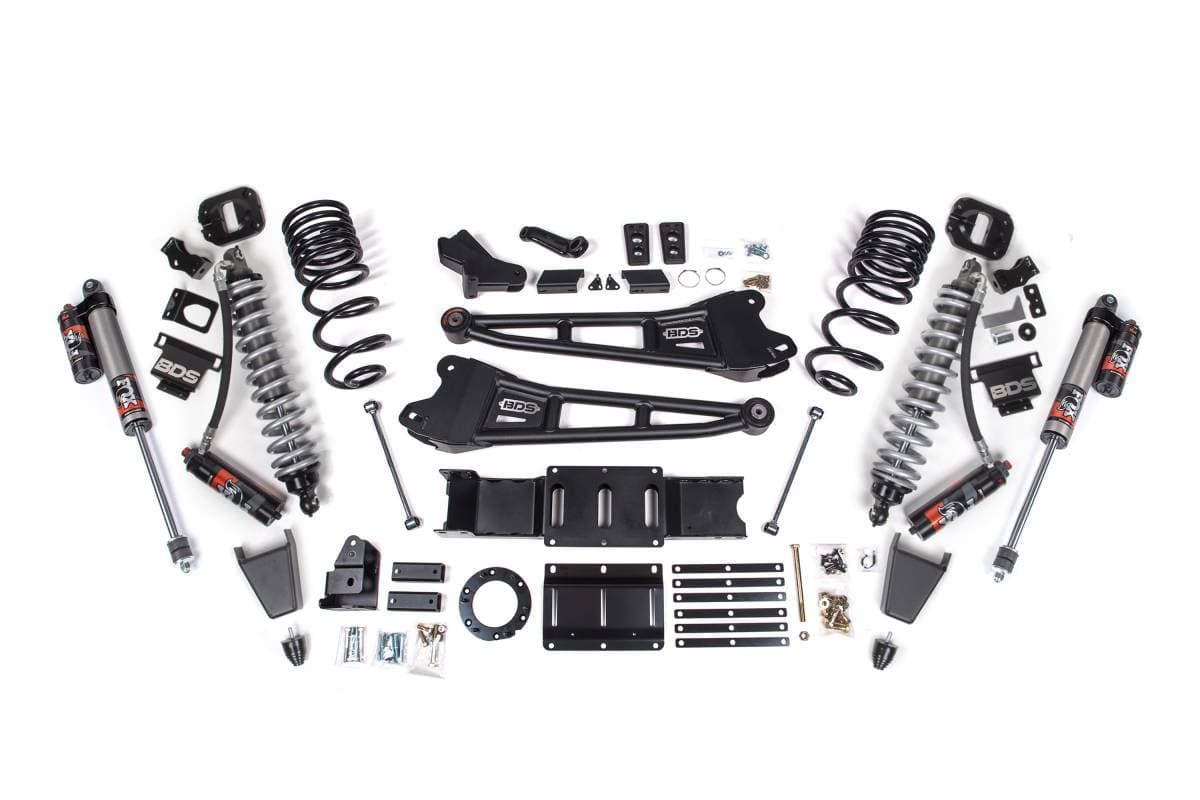 4 Inch Lift Kit w/ Radius Arm | FOX 2.5 Coil-Over Conversion Performance Elite | Ram 2500 (2019-2024) 4WD Diesel | Rubber Bump Stop | BDS Suspension