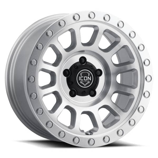 ICON Hulse 18x9 8x6.5 12mm Offset 5.5in BS Silver Machined