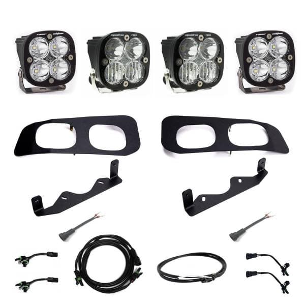 Baja Designs 2023+ Ford F-250/350 Squadron Racer/Pro Unlimited Dual Fog Pocket Light Kit w/ Upfitter