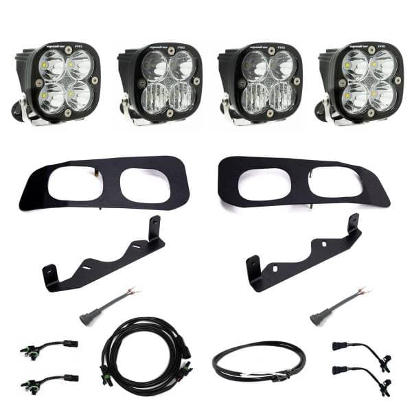 Baja Designs 2023+ Ford F-250/350 Super Duty Squadron Pro Dual Fog Pocket Light Kit w/ Upfitter
