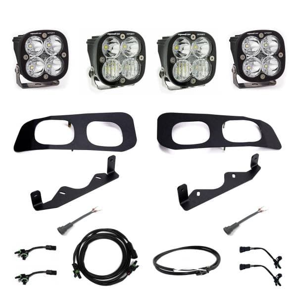 Baja Designs 2023+ Ford F-250/350 Super Duty Squadron Sport Dual Fog Pocket Light Kit w/ Upfitter