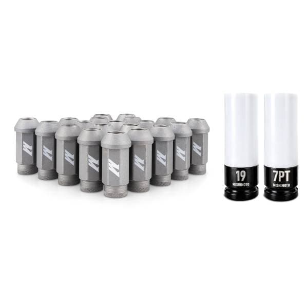 Mishimoto Steel Locking Lug Nuts M14x1.5 20pc Set Silver
