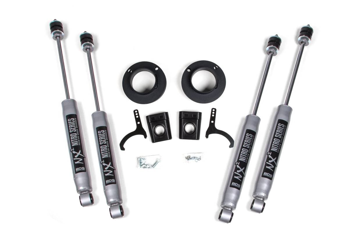 2 Inch Leveling Kit | Ram 2500 w/ Rear Air Ride (2014-2026) 4WD | FOX 2.0 Performance Series Shocks | BDS Suspension