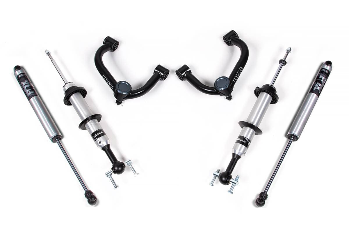 2 Inch Leveling Kit | FOX 2.0 Snap Ring Strut & HD UCAs | 2021-2026 Ford F150 4WD | With UCA Headlight Sensor | BDS Suspension