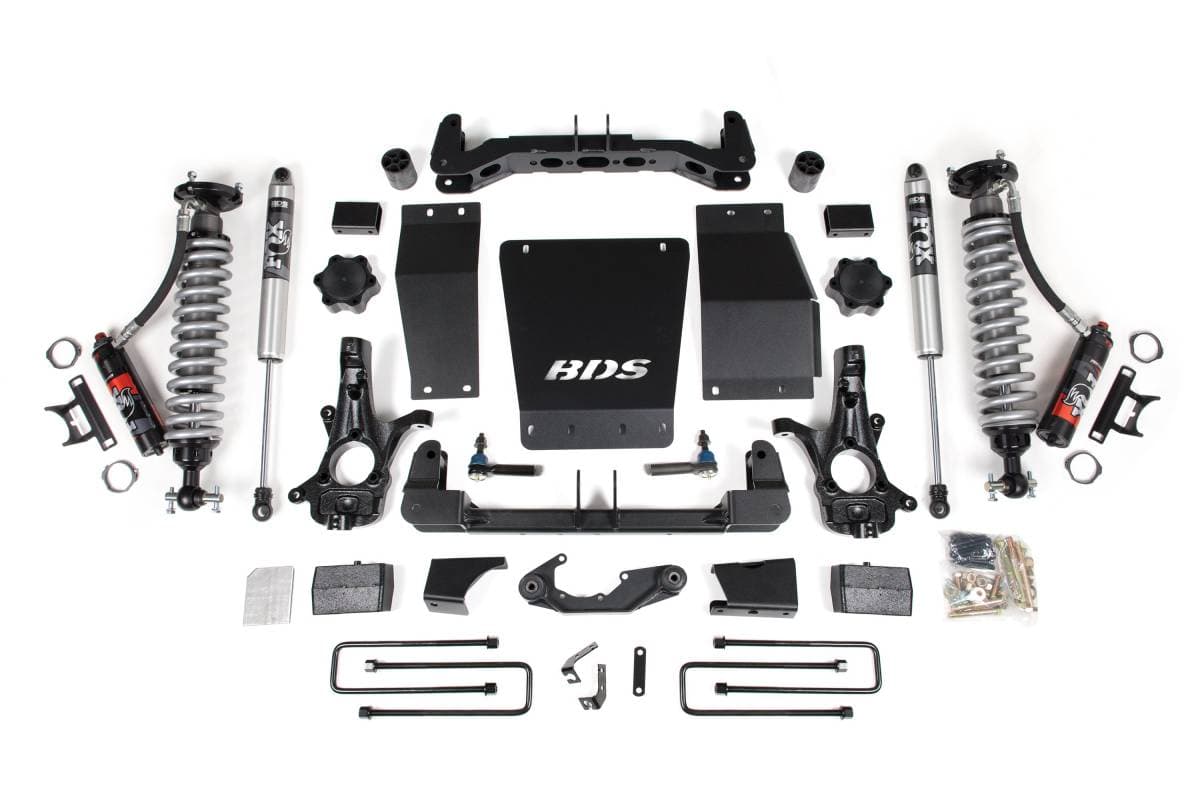 4 Inch Lift Kit | Block Kit | FOX 2.0 Performance Series | Cast Steel Control Arms | Chevy Silverado / GMC Sierra 1500 (2014-2018) 4WD | BDS Suspension
