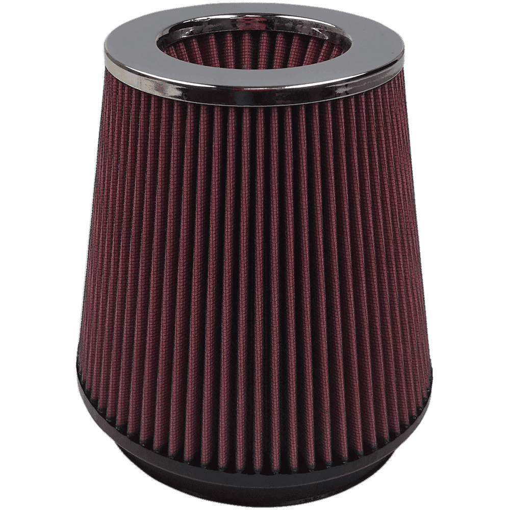 S&B Air Filter For Intake Kits 75-2557 Oiled Cotton Cleanable 6 Inch Red