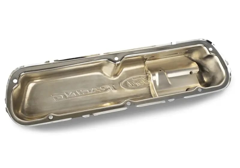 Ford Racing Ford 289/302/351W Die-Cast Valve Covers - Polished w/Black Logo thumbnail 6