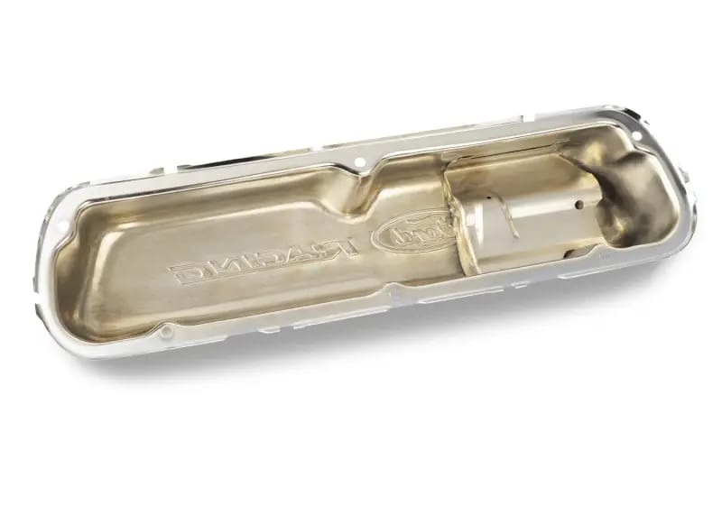 Ford Racing Embosses Logo Stamped Steel Valve Cover Chrome thumbnail 11