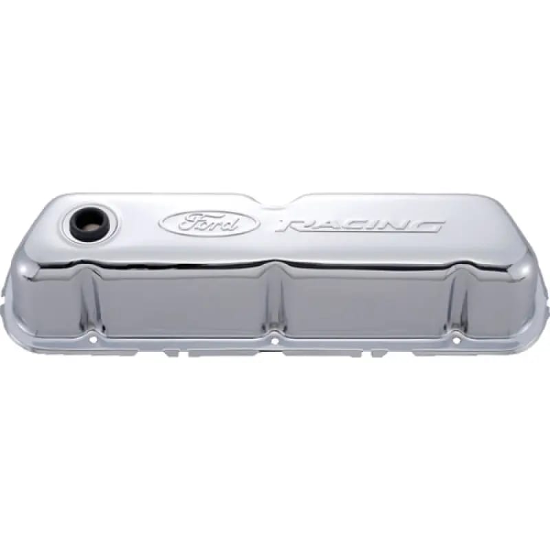 Ford Racing Embosses Logo Stamped Steel Valve Cover Chrome thumbnail 13