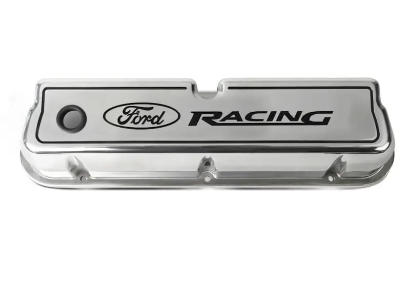 Ford Racing Logo Die-Cast Black Valve Covers Polished thumbnail 9
