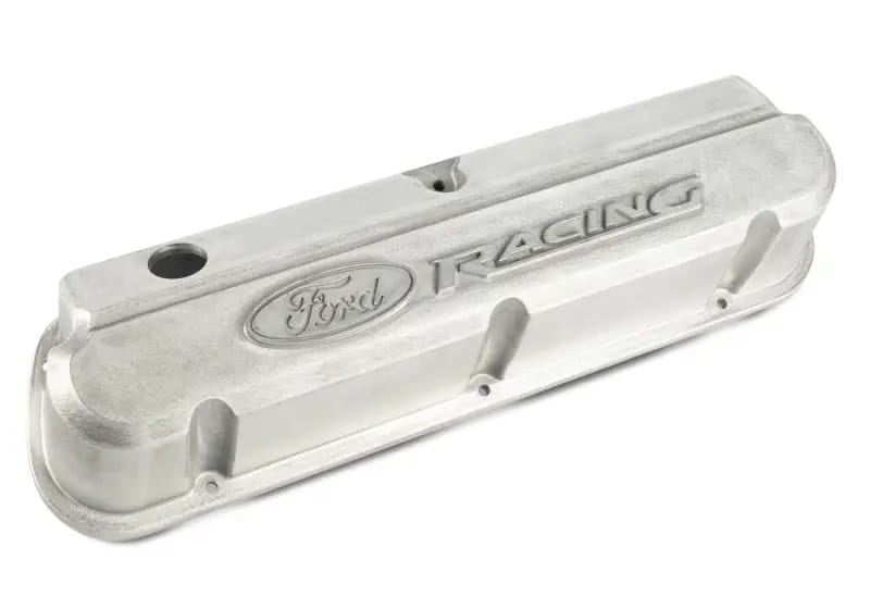 Ford Racing Slant Edge Valve Covers w/Ford Racing Logo - Bare thumbnail 3