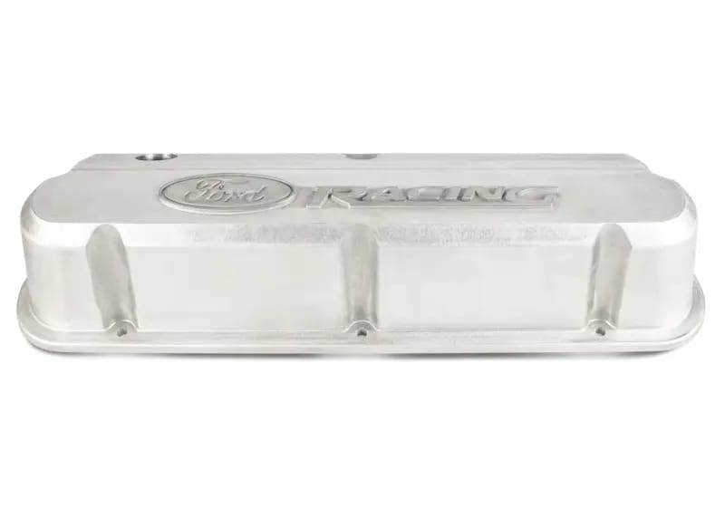 Ford Racing Slant Edge Valve Covers w/Ford Racing Logo - Bare thumbnail 4