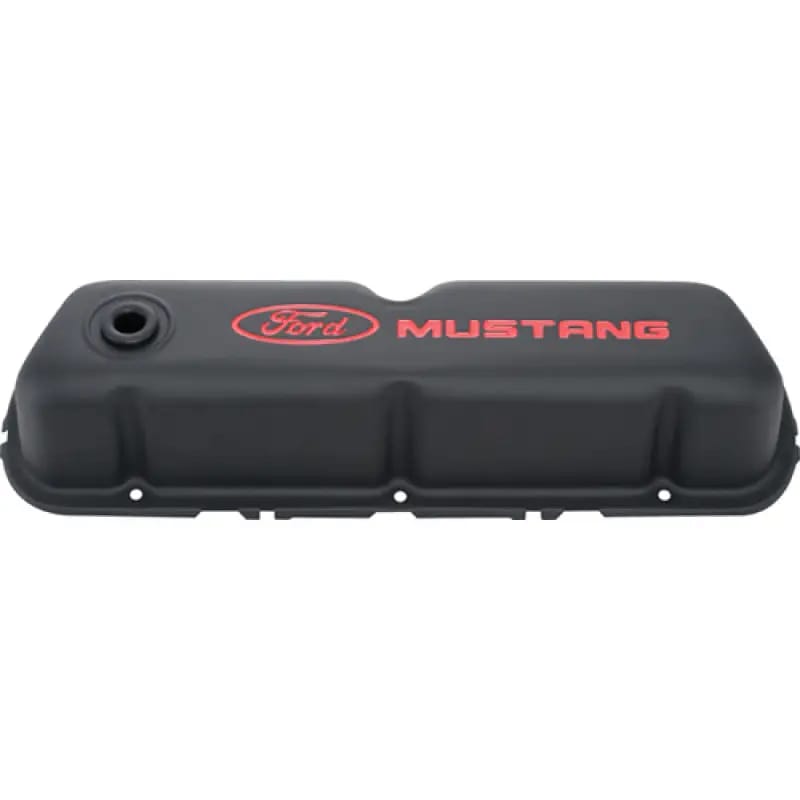 Ford Mustang Logo Black Crinkle Valve Cover thumbnail 11