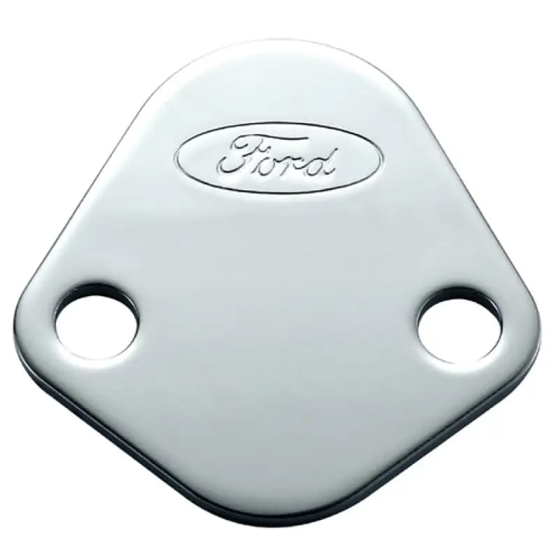 Ford Racing Ford Logo Fuel Pump Blockoff Plate - Chrome thumbnail 8