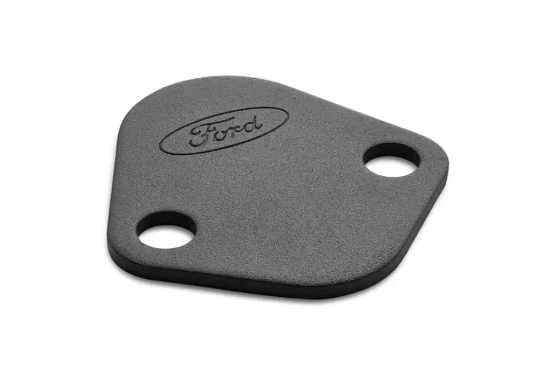 Ford Racing Fuel Pump Block Off Plate - Black Crinkle Finish w/ Ford Oval thumbnail 5