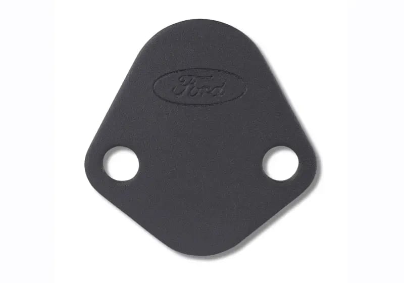 Ford Racing Fuel Pump Block Off Plate - Black Crinkle Finish w/ Ford Oval thumbnail 6