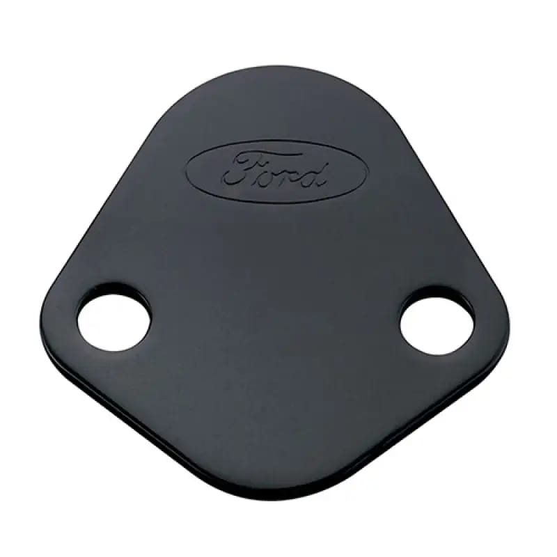 Ford Racing Fuel Pump Block Off Plate - Black Crinkle Finish w/ Ford Oval thumbnail 8