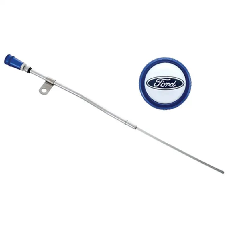 Ford Racing Dipstick Kit - Anodized Aluminum Handle w/ Embossed Ford Logo thumbnail 2