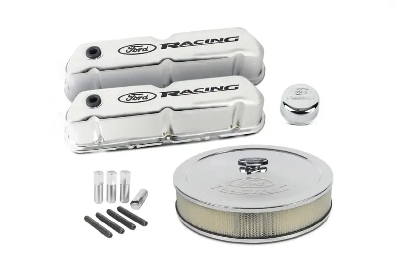 Ford Racing Complete Dress Up Kit Chrome Finish w/Black Emblems thumbnail 3