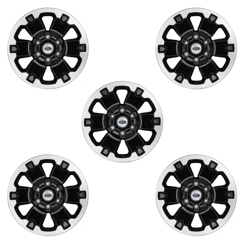 Ford Racing 21-22 Bronco 18in Black Machined Face Wheel Kit thumbnail 2