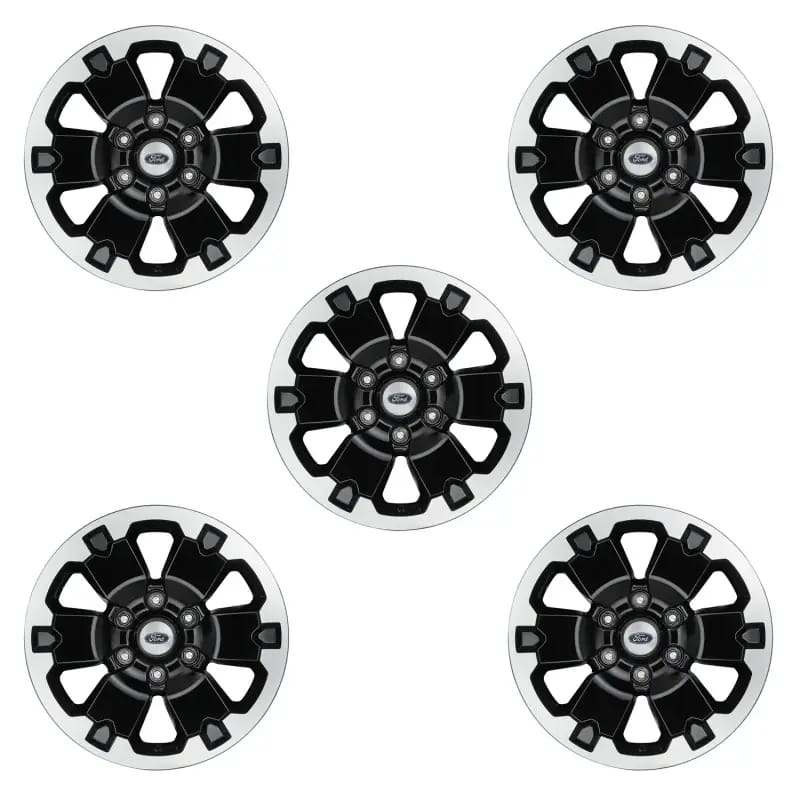 Ford Racing 21-22 Bronco 18in Black Machined Face Wheel Kit thumbnail 3