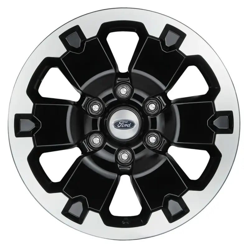 Ford Racing 19-21 Ranger 18x8in 4 Wheel Kit w/TPMS - Gloss Black w/ Machined Face thumbnail 2