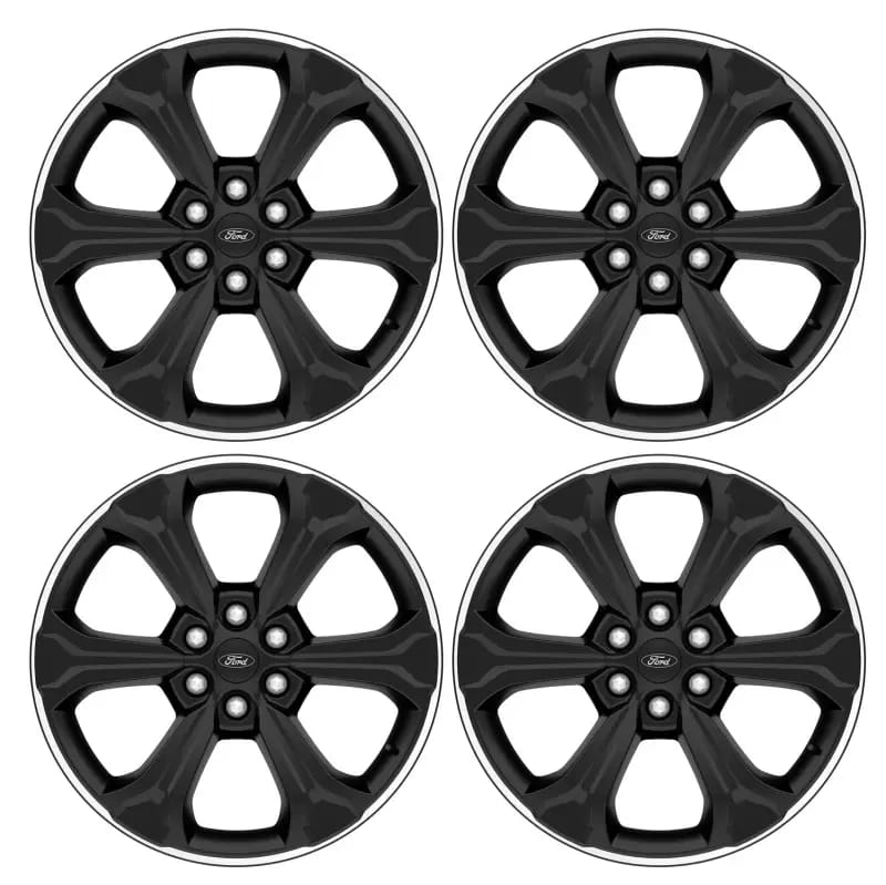 Ford Racing 15-23 F-150 22in Wheel Kit - Black w/Machined Face