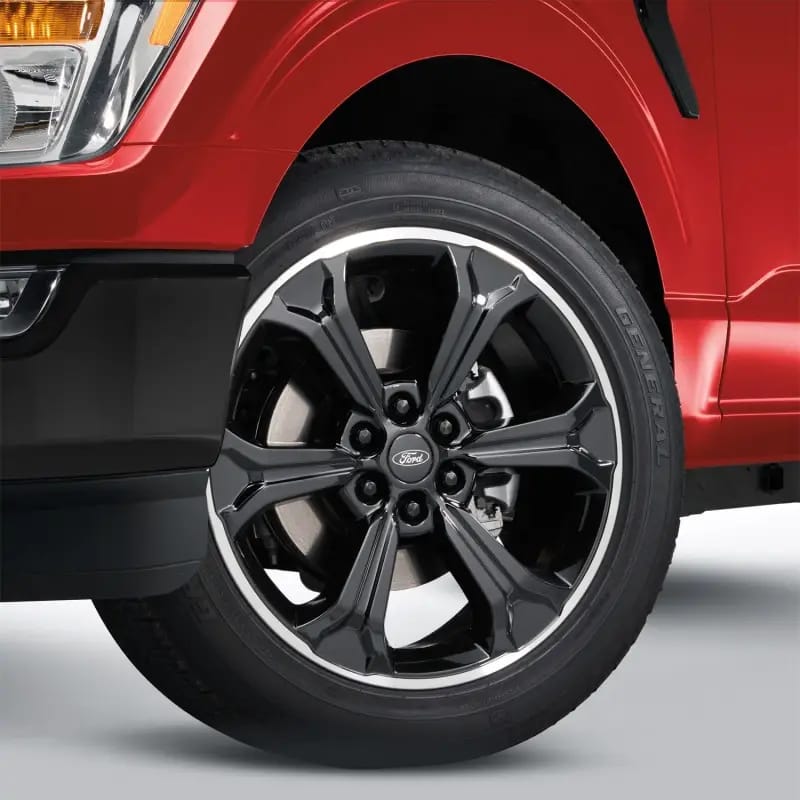 Ford Racing 15-23 F-150 22in Wheel Kit - Black w/Machined Face thumbnail 4