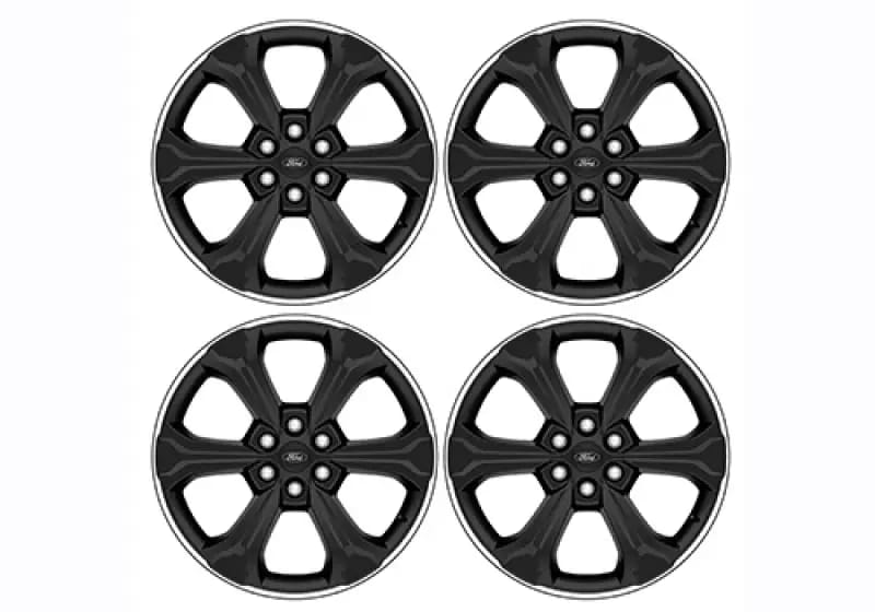 Ford Racing 2024 F-150 22in Wheel Kit - Black w/Machined Face thumbnail 2