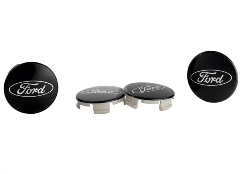 Ford Racing Ford Truck/SUV Black And Chrome Wheel Center Cap Kit thumbnail 3