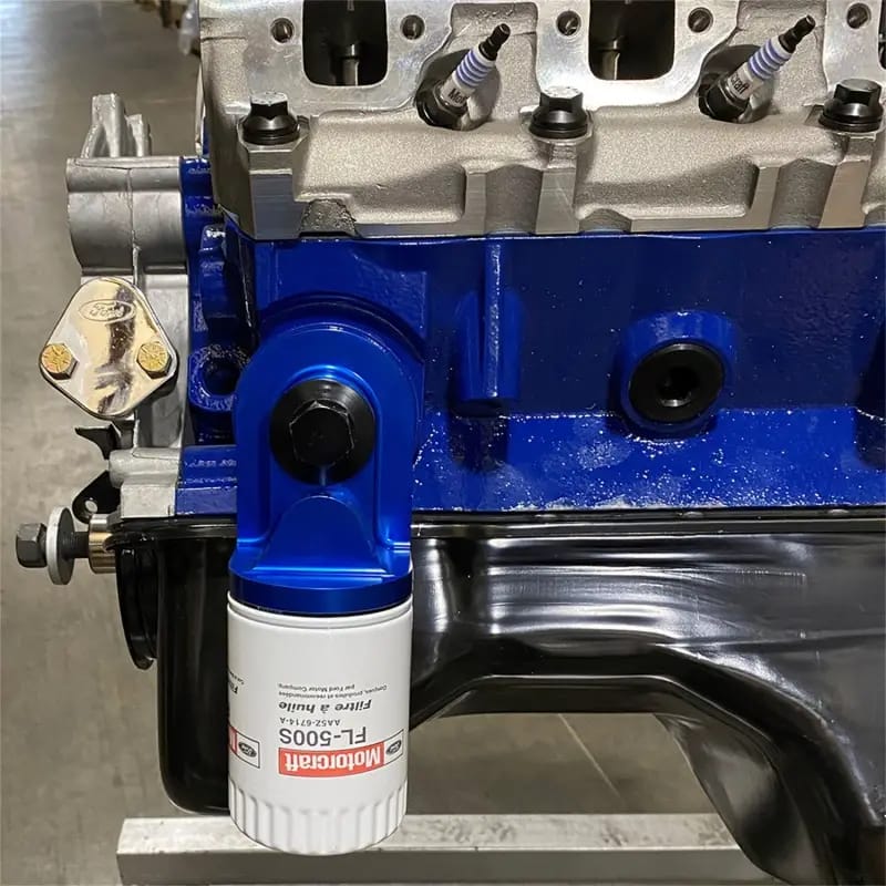 Ford Racing Push Rod V8 90 Degree Billet Oil Filter Adapter thumbnail 3