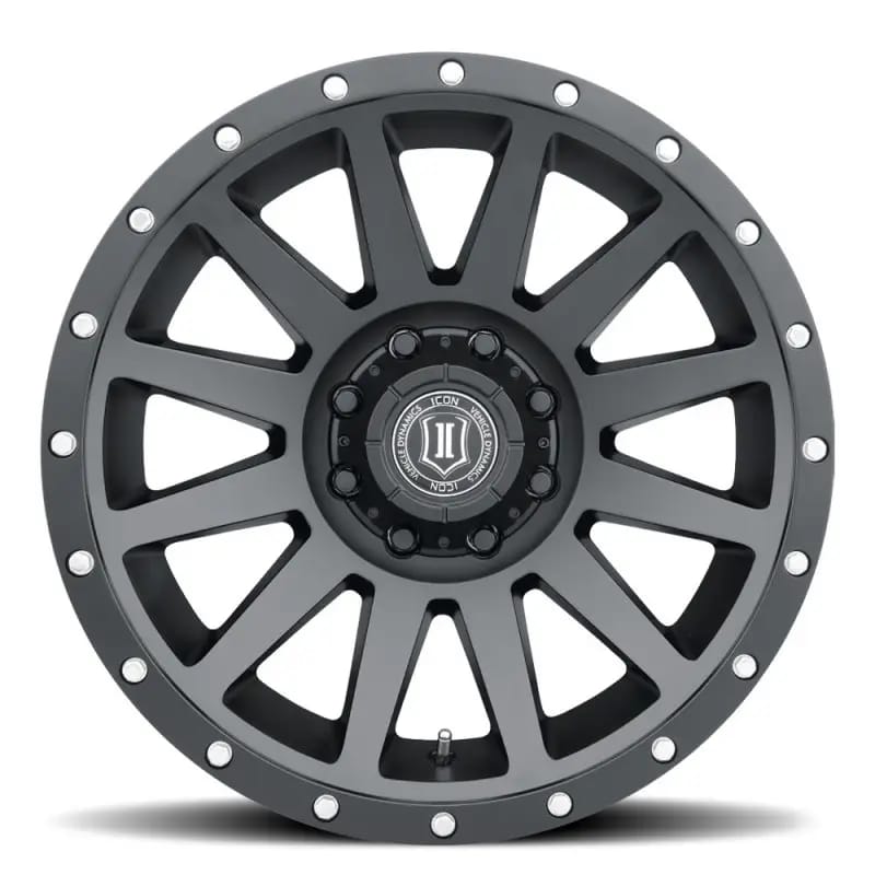 ICON Compression 20x10 8x180 -19mm Offset 4.75in BS 124.2mm Bore Satin Black Wheel thumbnail 2