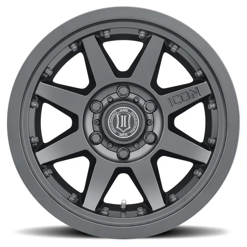 ICON Rebound Pro 17x8.5 6x135 6mm Offset 5in BS 87.1mm Bore Satin Black Wheel thumbnail 7