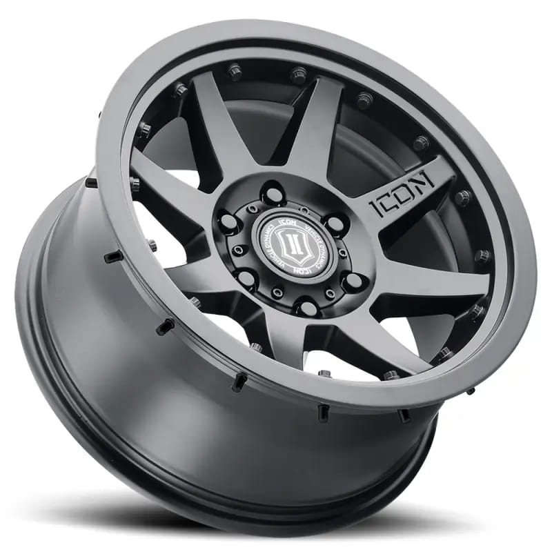 ICON Rebound Pro 17x8.5 6x135 6mm Offset 5in BS 87.1mm Bore Satin Black Wheel thumbnail 8