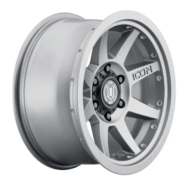 ICON Rebound Pro 17x8.5 6x135 6mm Offset 5in BS 87.1mm Bore Titanium Wheel thumbnail 10