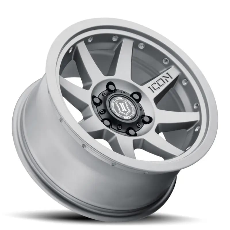 ICON Rebound Pro 17x8.5 6x135 6mm Offset 5in BS 87.1mm Bore Titanium Wheel thumbnail 13
