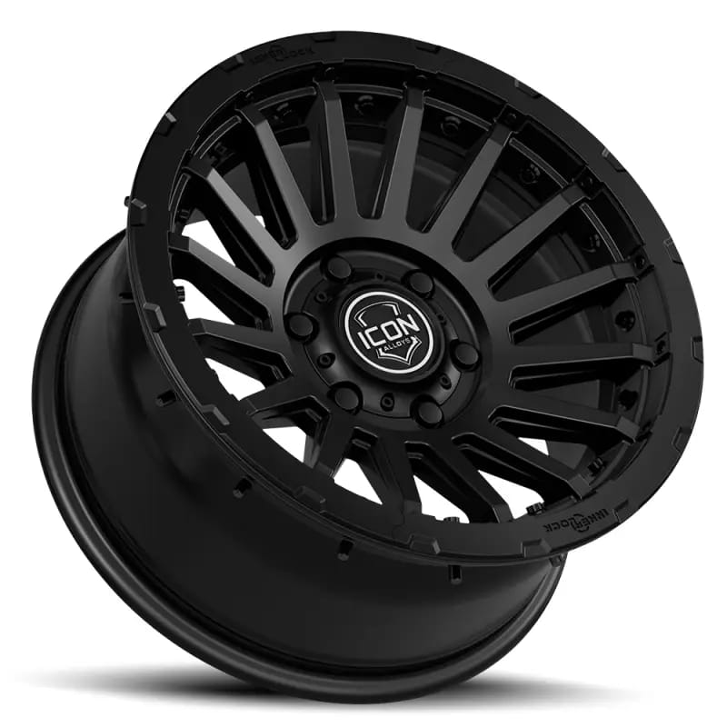 ICON Recon Pro 17x8.5 8 x 6.5 13mm Offset 5.25in BS Satin Black Wheel thumbnail 3