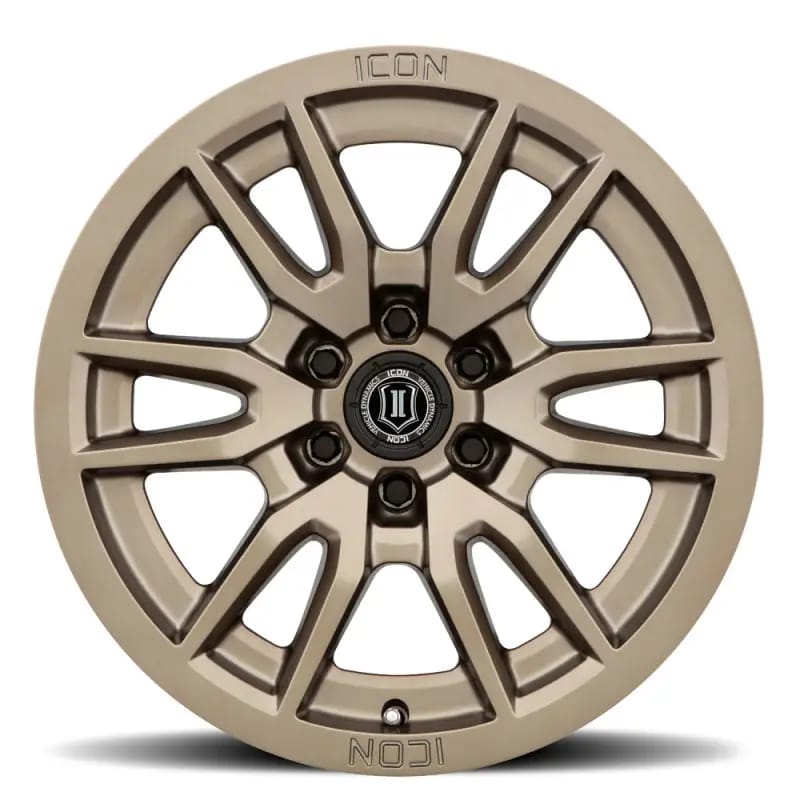 ICON Vector 6 17x8.5 6x135 6mm Offset 5in BS 87.1mm Bore Bronze Wheel thumbnail 2