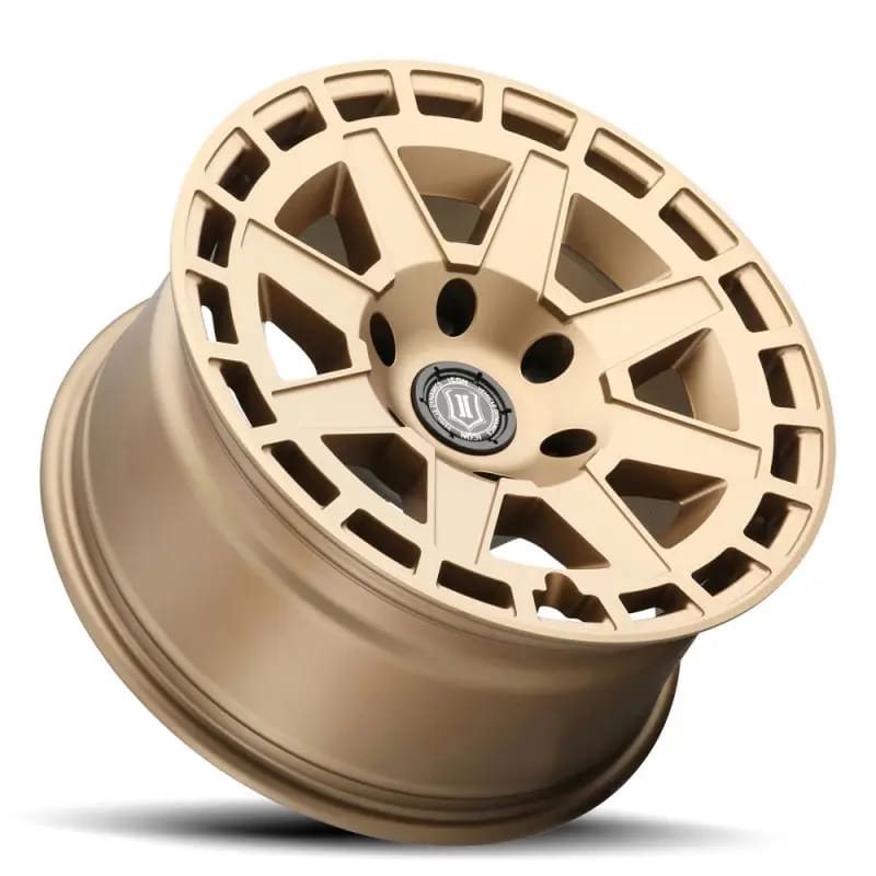 ICON Compass 17x8.5 6x135 6mm Offset 5in BS Satin Brass Wheel thumbnail 3