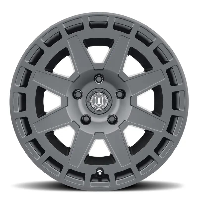 ICON Compass 17x8.5 6x135 6mm Offset 5in BS Satin Black Wheel thumbnail 2