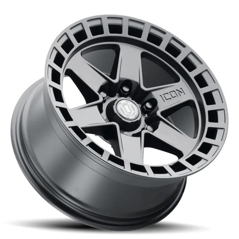 ICON Raider 17x8.5 6x5.5 0mm Offset 4.75in BS Satin Black Wheel thumbnail 3