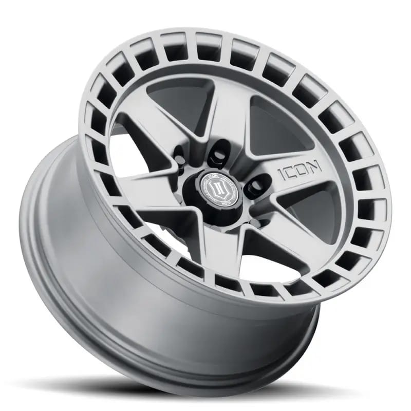 ICON Raider 17x8.5 6x135 6mm Offset 5in BS Titanium Wheel thumbnail 3