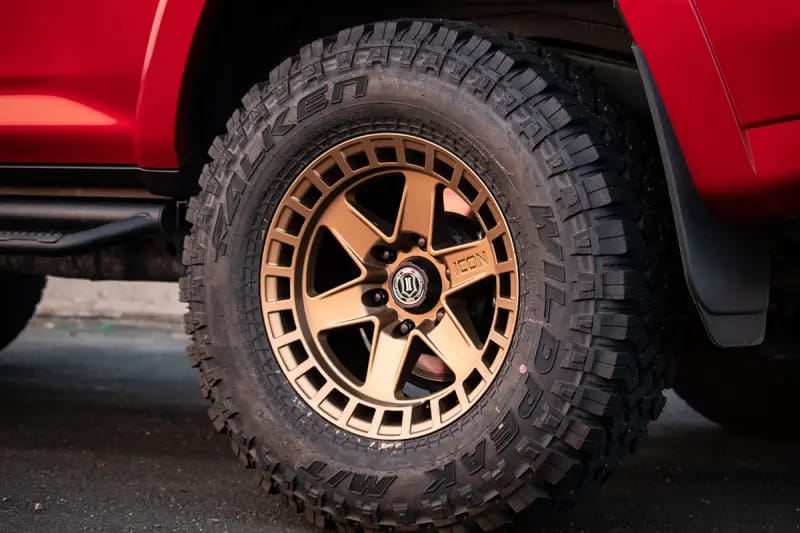 ICON Raider 17x8.5 6x5.5 0mm Offset 4.75in BS Satin Brass Wheel thumbnail 5
