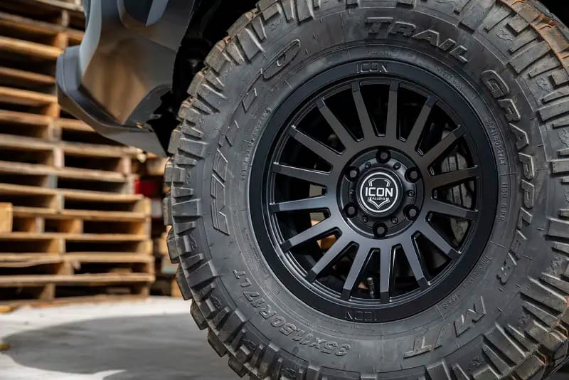 ICON Recon SLX 17x8.5 5x5.5 BP 0mm Offset 4.75in BS 77.9mm Bore Satin Black Wheel thumbnail 4