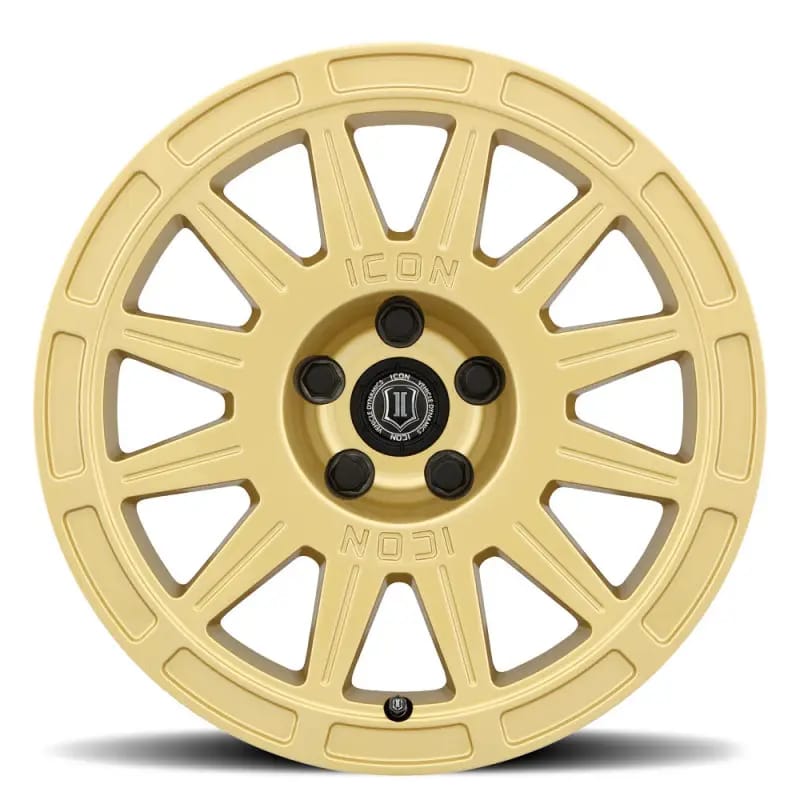 ICON Ricochet 17x8 5x4.5 38mm Offset 6in BS - Gloss Gold Wheel thumbnail 2