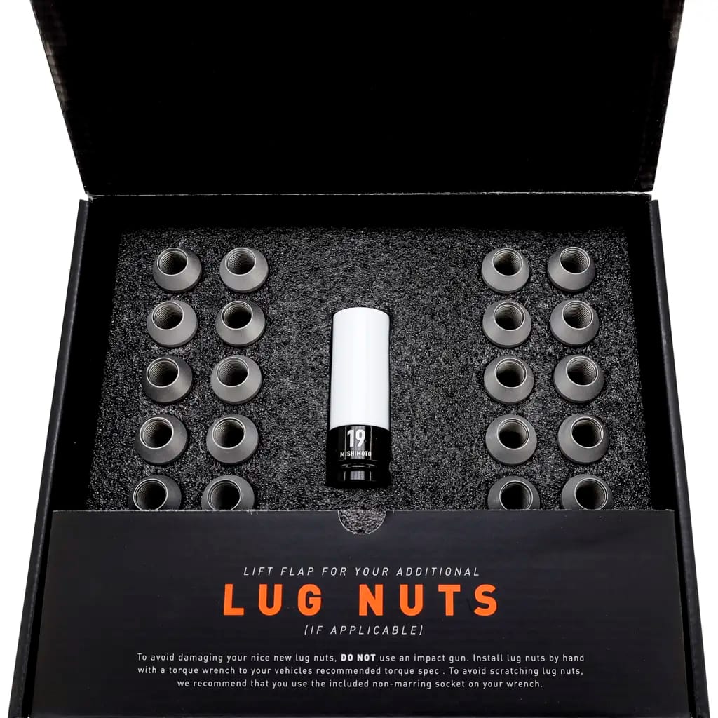 Mishimoto Steel Locking Lug Nuts M14x1.5 24pc Set Black thumbnail 5