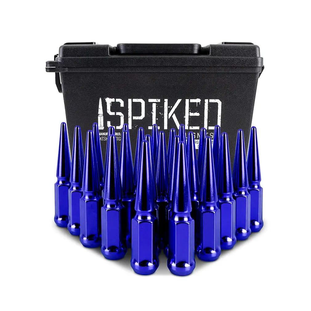 Mishimoto Mishimoto Steel Spiked Lug Nuts M14 x 1.5 24pc Set Blue thumbnail 6